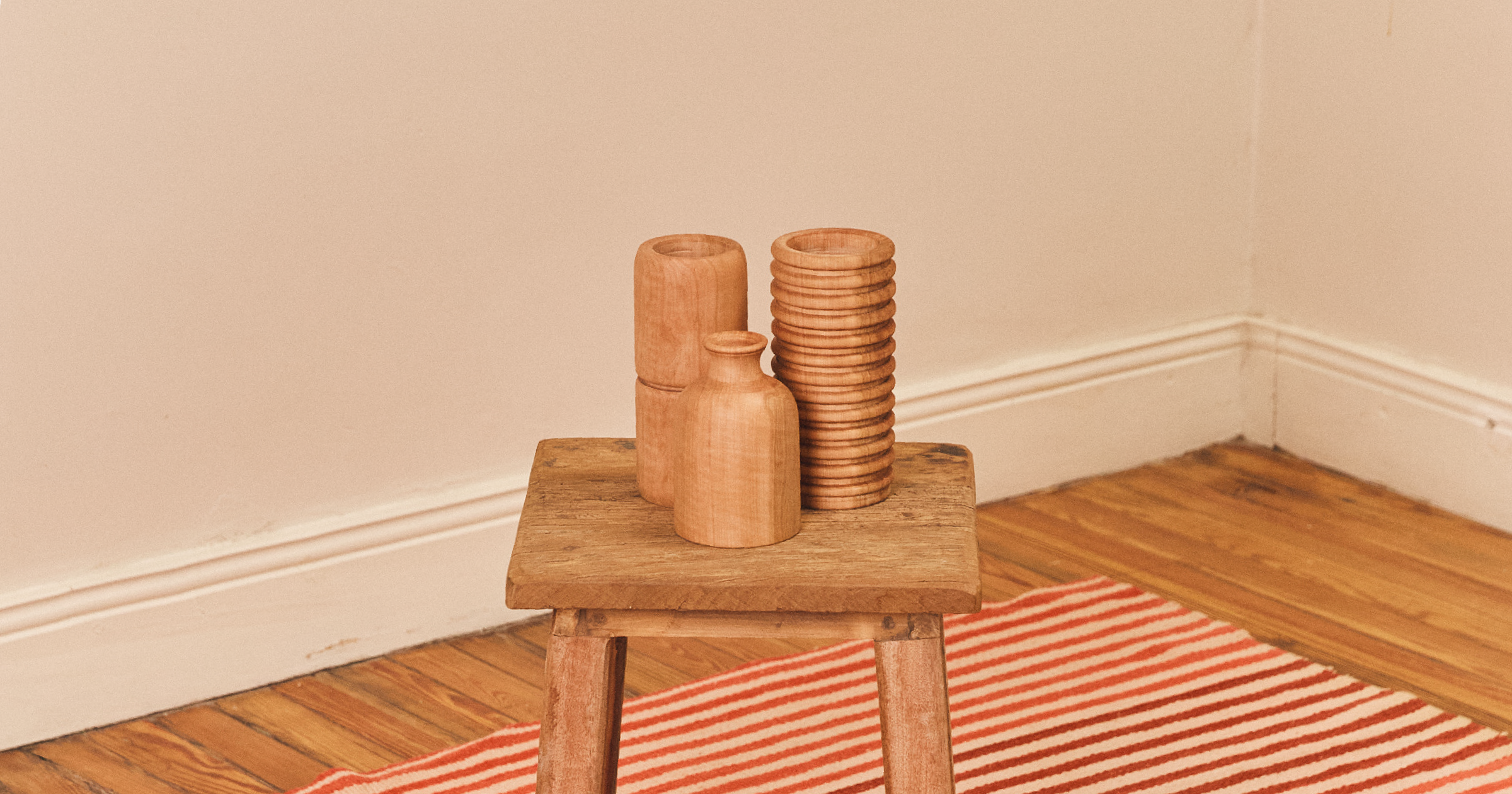 Turned Wood Vases