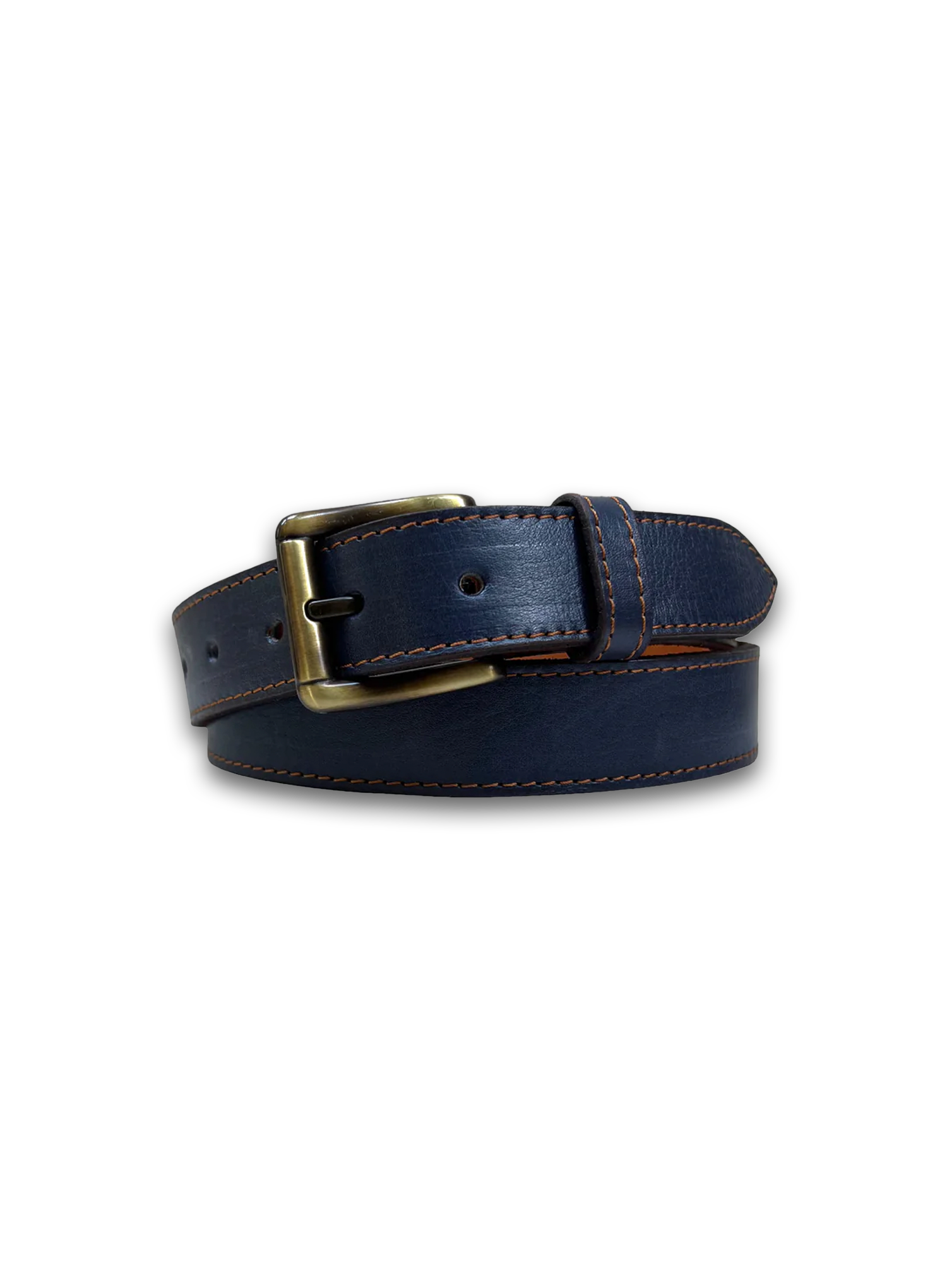 Navy Blue Leather Belt – Fields Outfitting