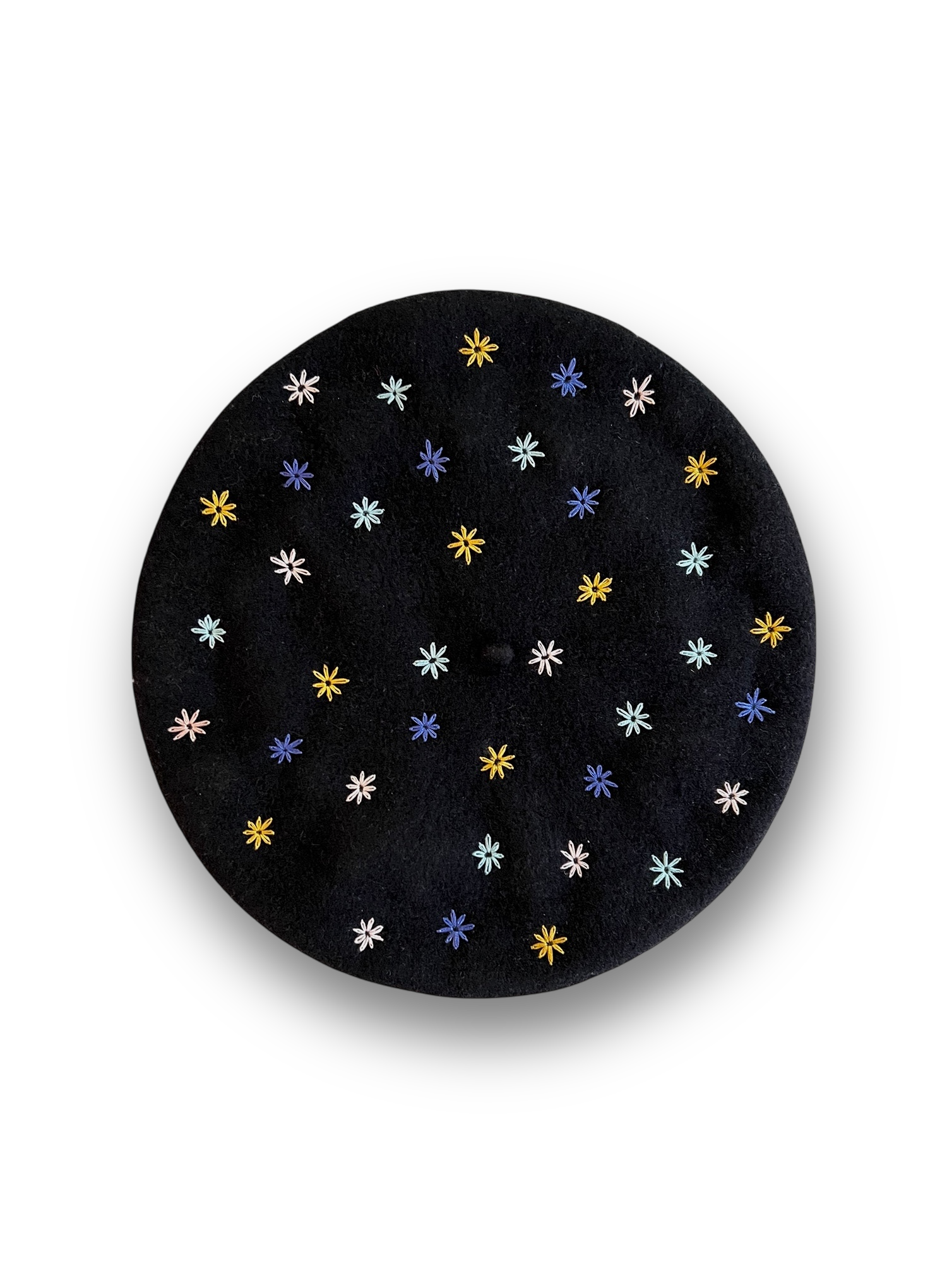 Embroidered Beret in Black – Fields Outfitting