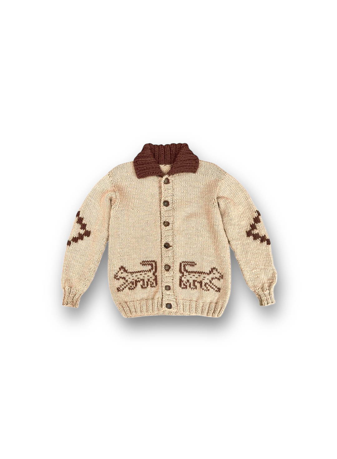 Jaguar Hand-Knitted & Embroidered Cardigan [Made-to-Order Jaguar Hand-Knitted & Embroidered Cardigan [Made-to-Order