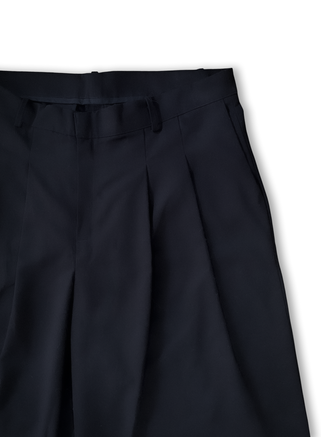 Hand-Embroidered Double-Pleated Flower Trousers