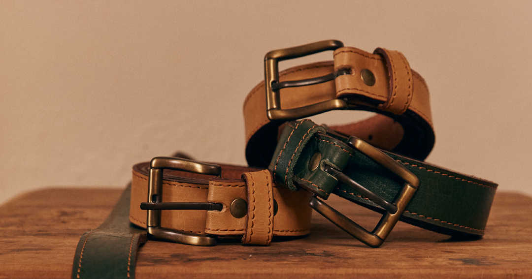 Vegetable-Tanned Leather Belts