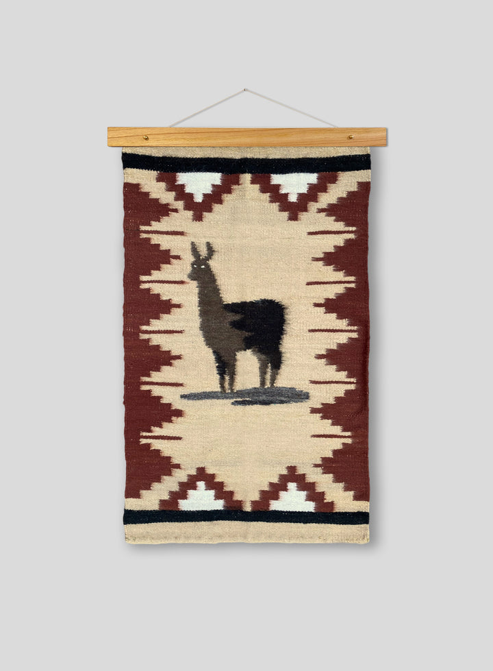 The Llama Tapestry in Beige