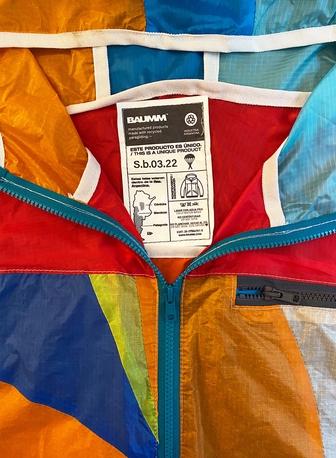 Upcycled Parachute Jacket (Small - S.b.03.22)