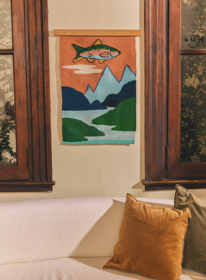Trout in the Sky Tapestry I.D