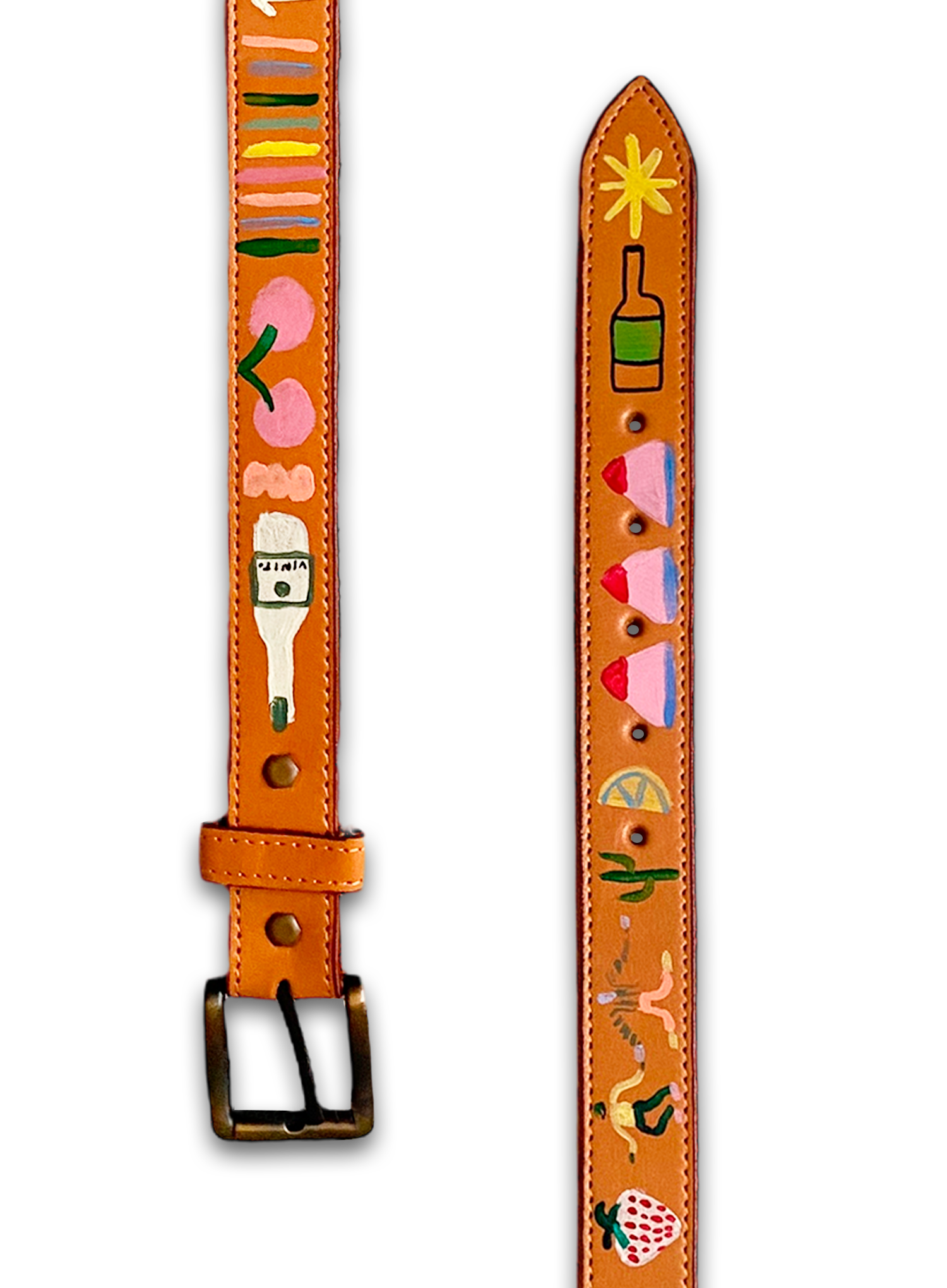 Hand-Painted Leather Belt (Size 30) – Fields Outfitting