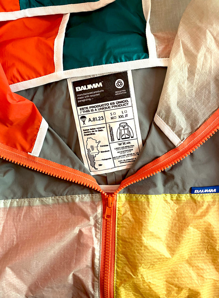 Upcycled Parachute Jacket (Extra large - XL.A.81.23)