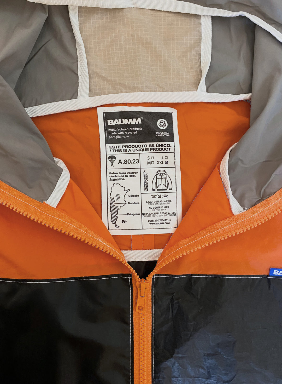 Upcycled Parachute Jacket (Extra large - XL.A.80.23)