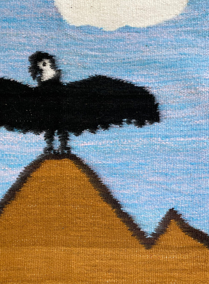 The Condor Tapestry in Sky-blue