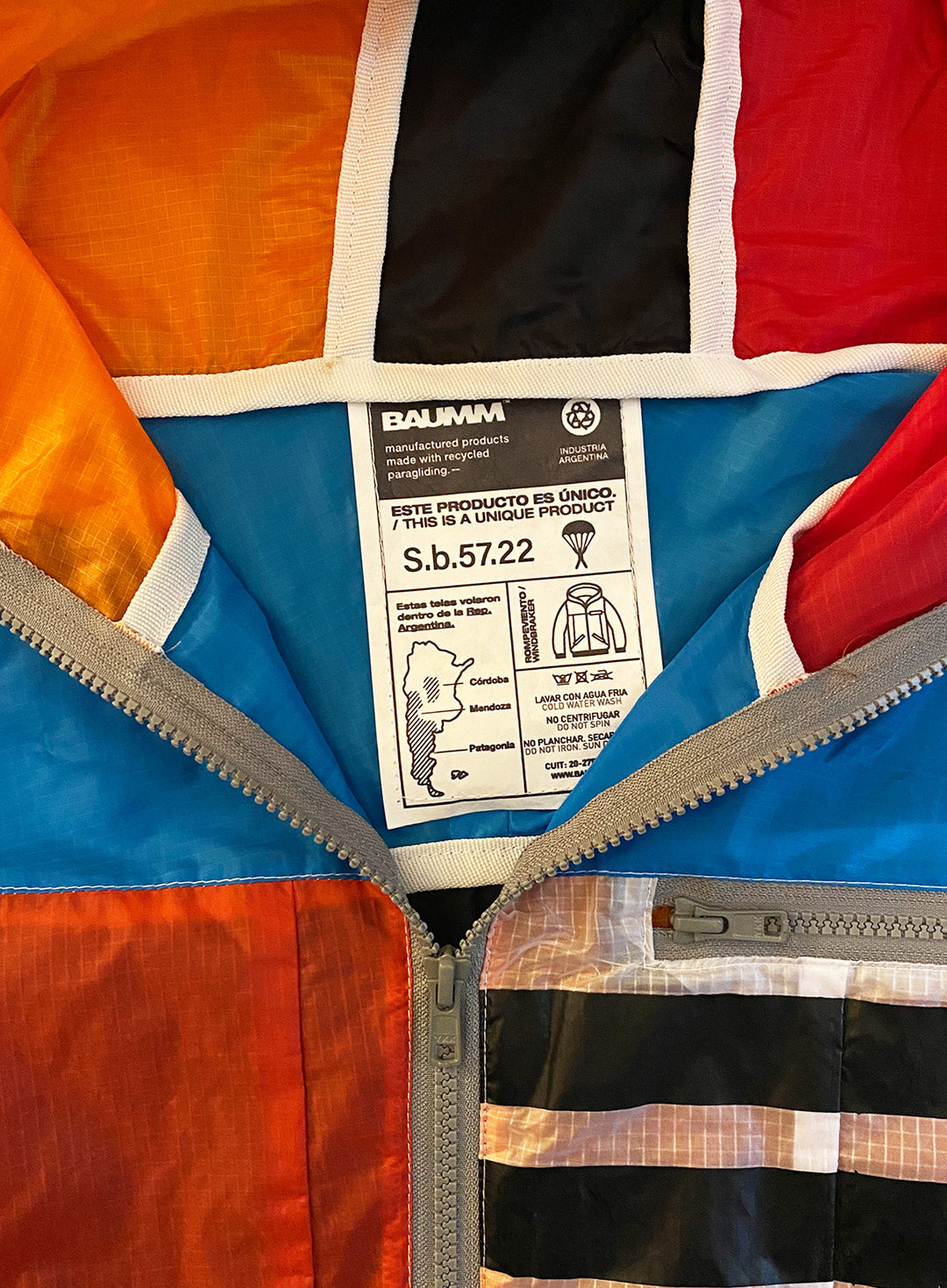 Upcycled Parachute Jacket (Small - S.b.57.22)