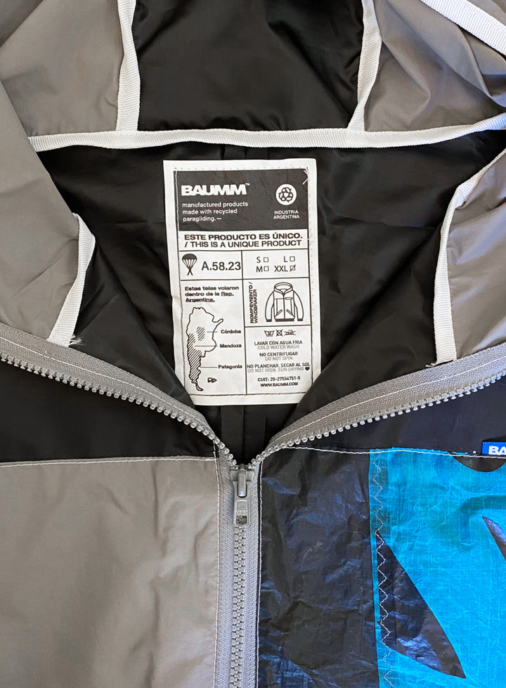 Upcycled Parachute Jacket (Extra large - XL.A.58.23)