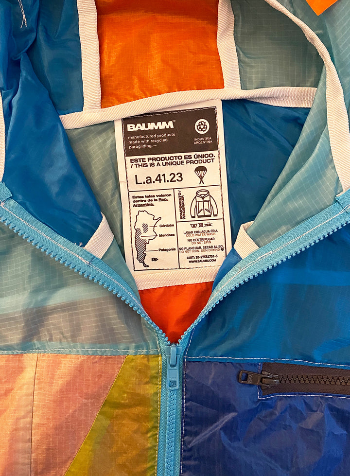 Upcycled Parachute Jacket (Large - L.a.41.23)