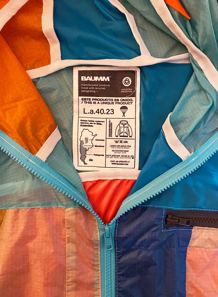Upcycled Parachute Jacket (Large - L.a.40.23)