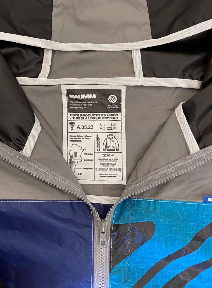 Upcycled Parachute Jacket (Extra large - XL.A.35.23)