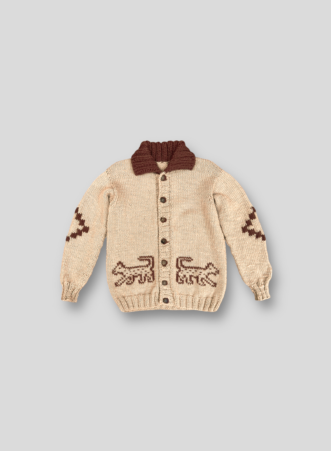 Jaguar Hand-Knitted & Embroidered Cardigan