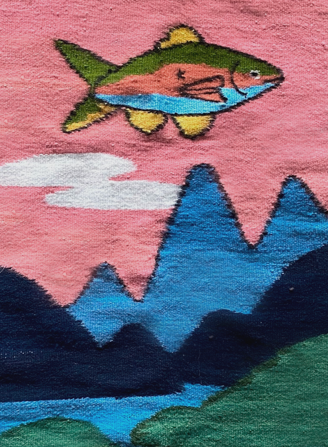 Trout in the Sky Tapestry I.E