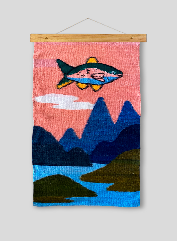 Trout in the Sky Tapestry IV.C (Shipping by May 7)