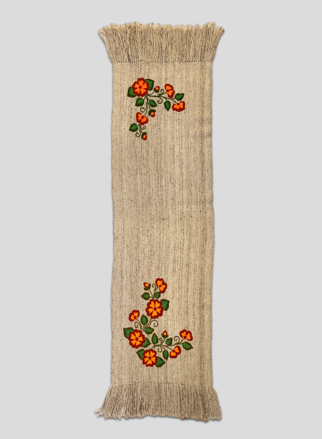 Hand-Knitted and Embroidered Ruana