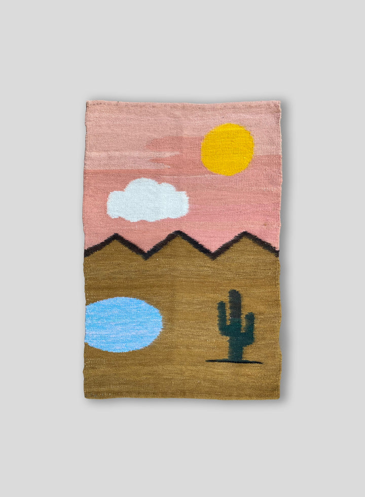 The Mirage Tapestry in Camel and Pink