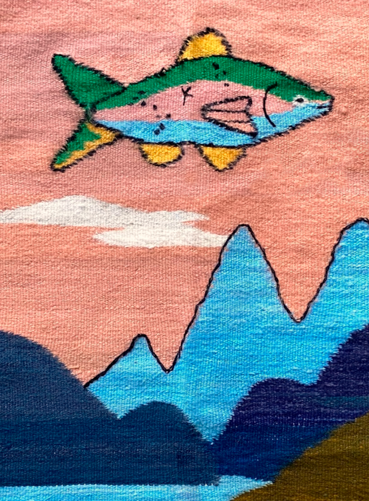 Trout in the Sky Tapestry