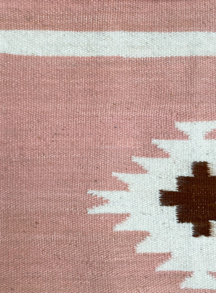 La Doble Chacana Tapestry in Light Pink
