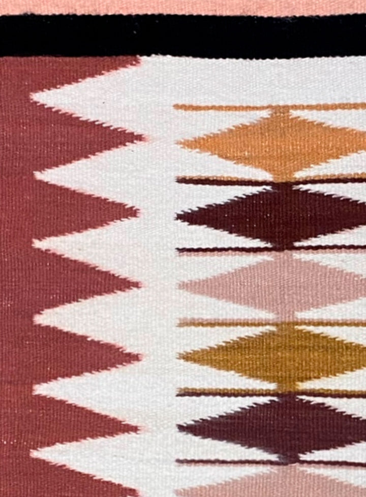 Los Picos Tapestry in Ivory and Rosewood
