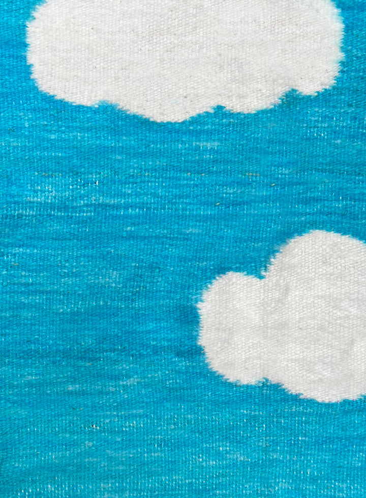 The Little Fluffy Cloud Tapestry in Sky Blue