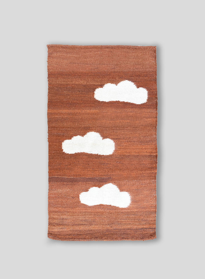 The Little Fluffy Cloud Tapestry in Rosewood
