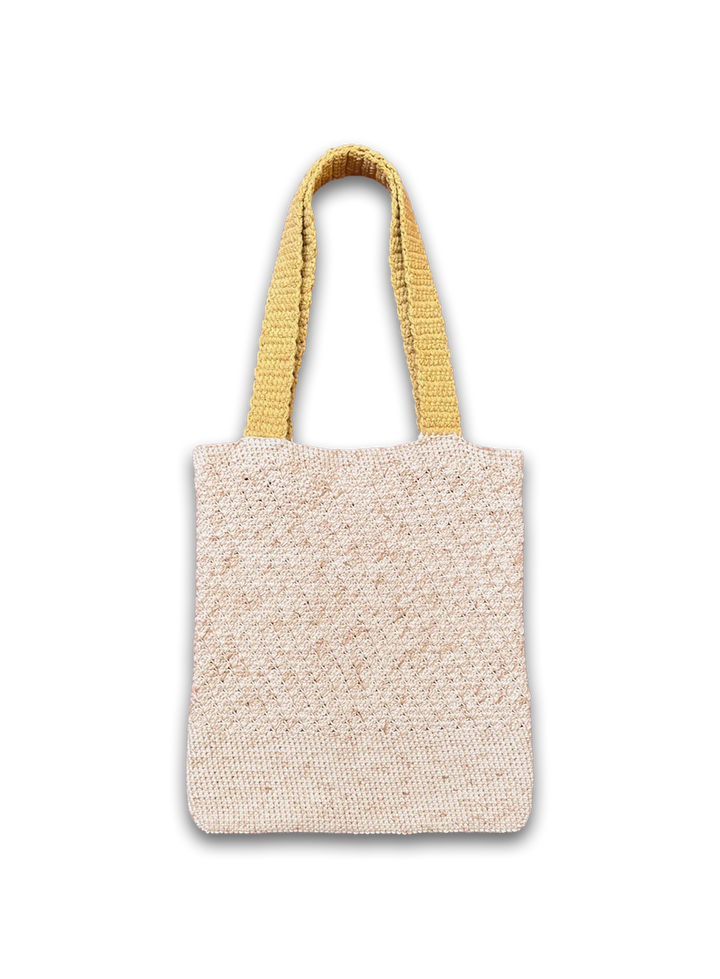 Pecan Sand Crochet Tote Bag