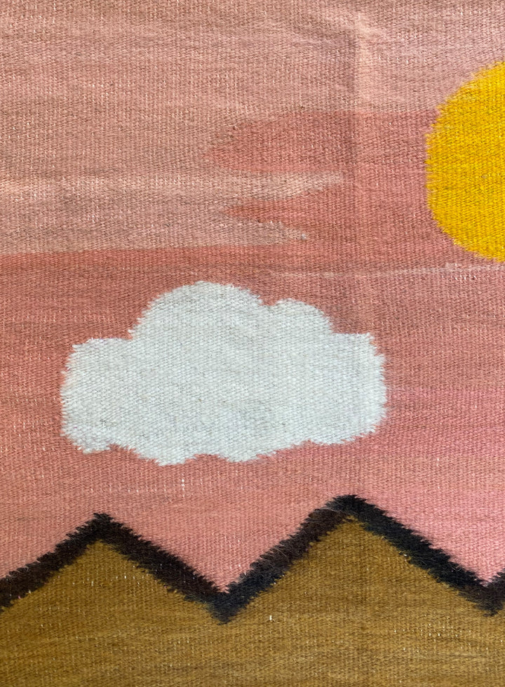 The Mirage Tapestry in Camel and Pink