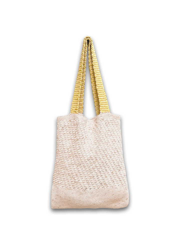 Pecan Sand Crochet Tote Bag