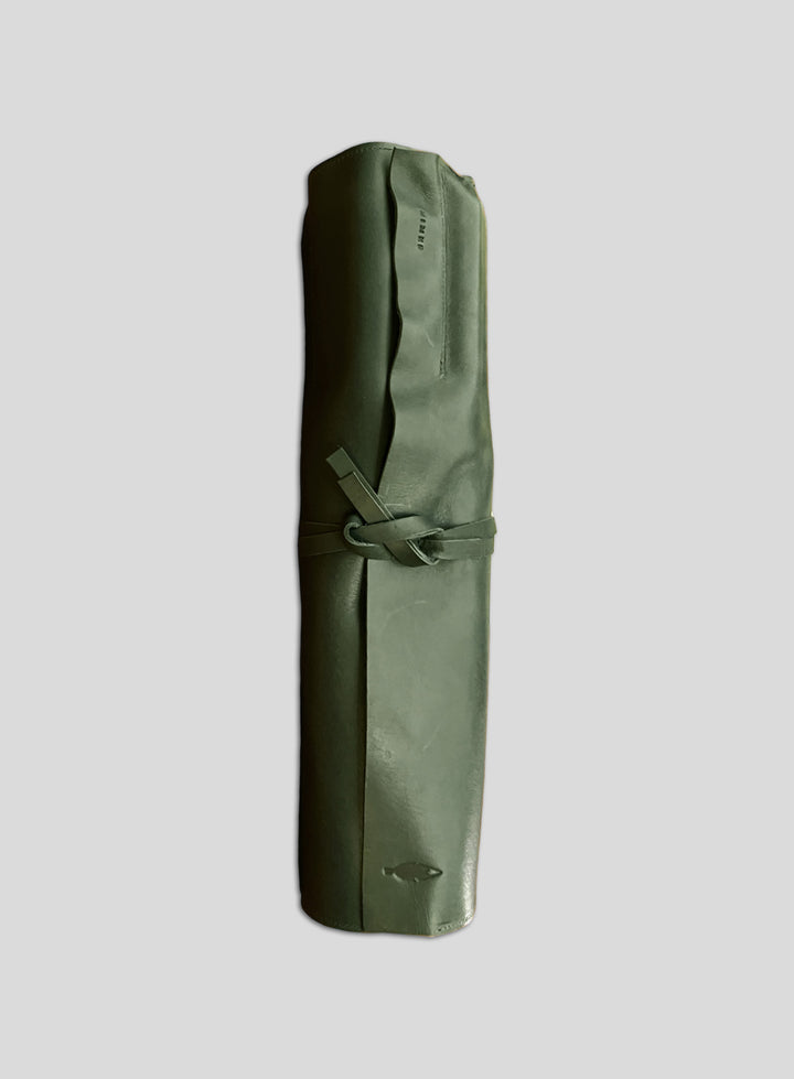 Knife Roll in Dark Green