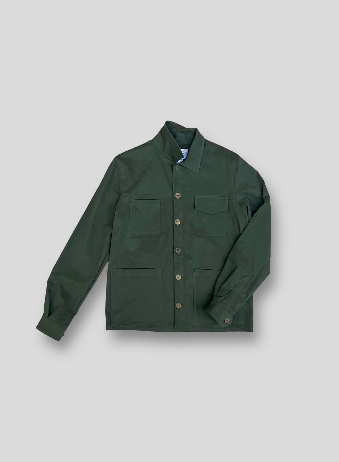 Green Four Pocket Shirt Jacket