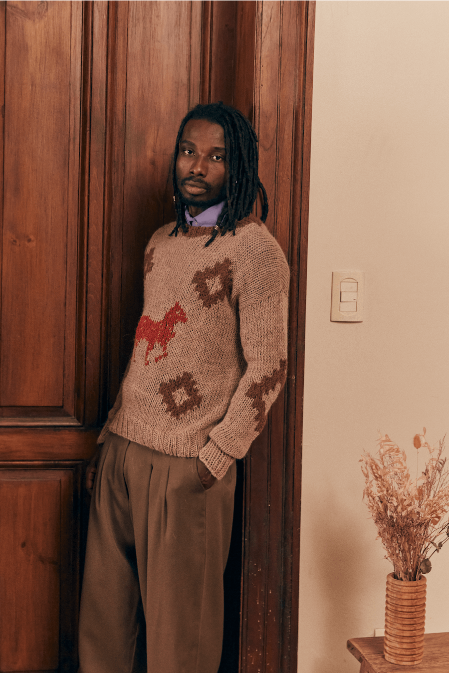 Llama 2025 knit cardigan