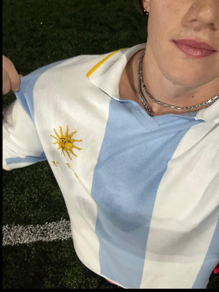 Knit Argentina Football Shirt