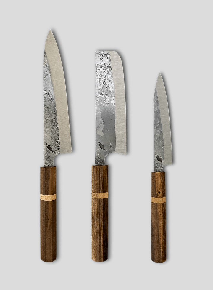 The Essential Knife Trio in Guayubira