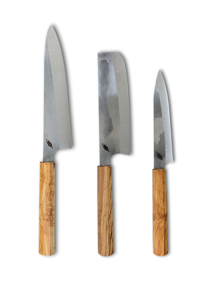 The Essential Knife Trio in Olive