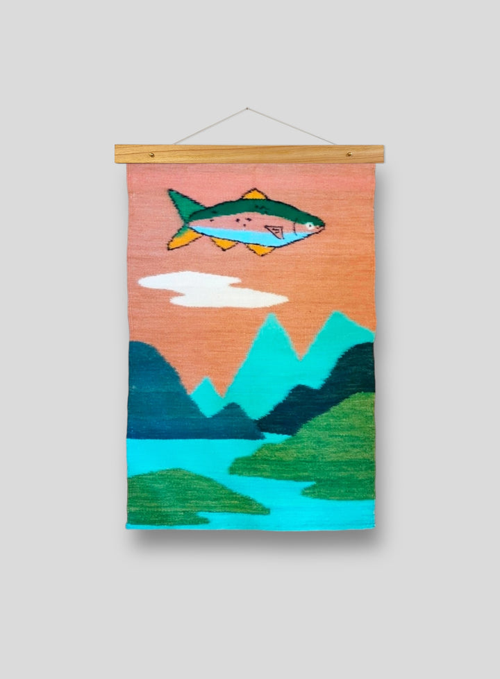 Trout in the Sky Tapestry 1