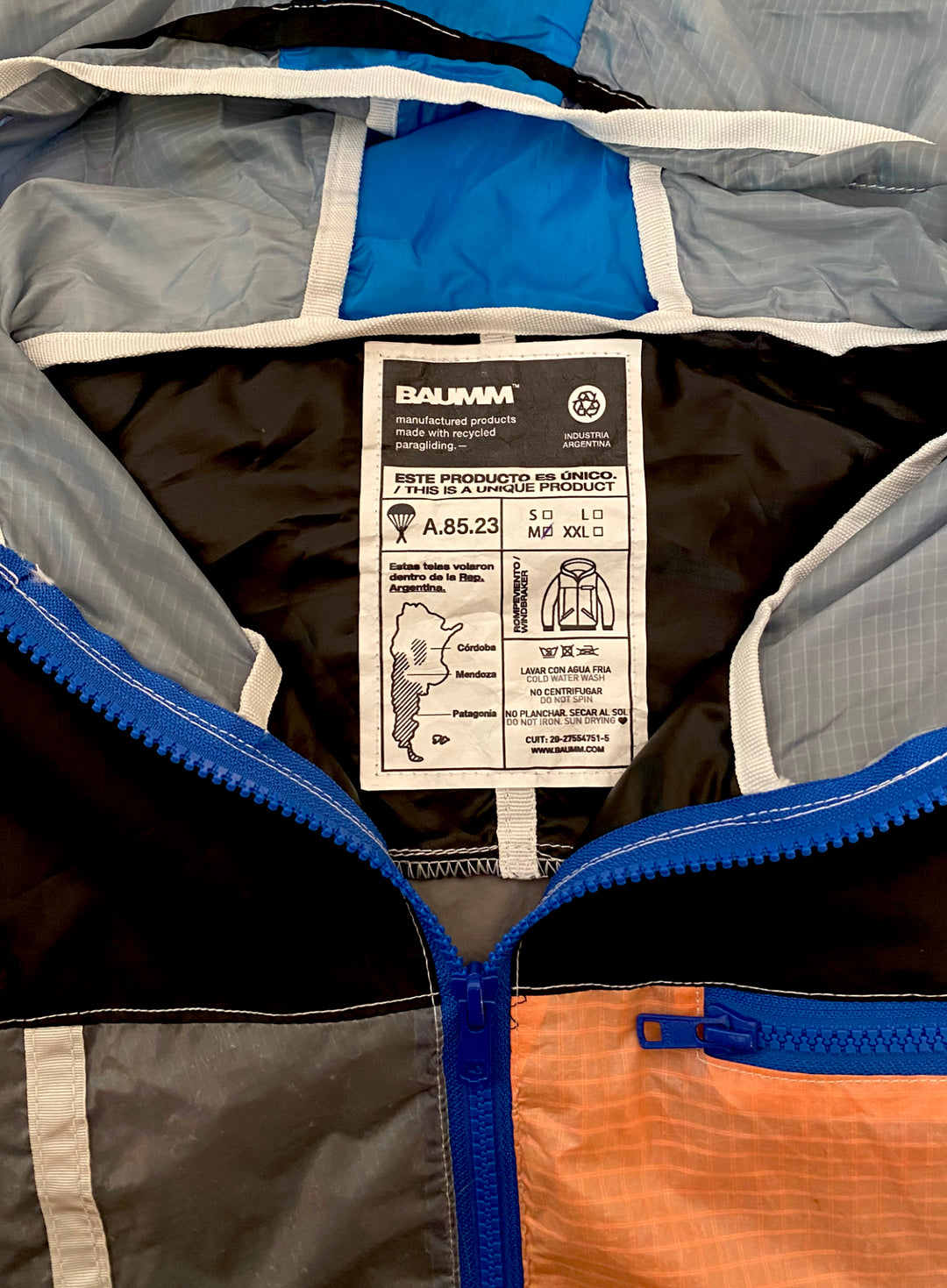 Upcycled Parachute Jacket (Medium - A.85.23)