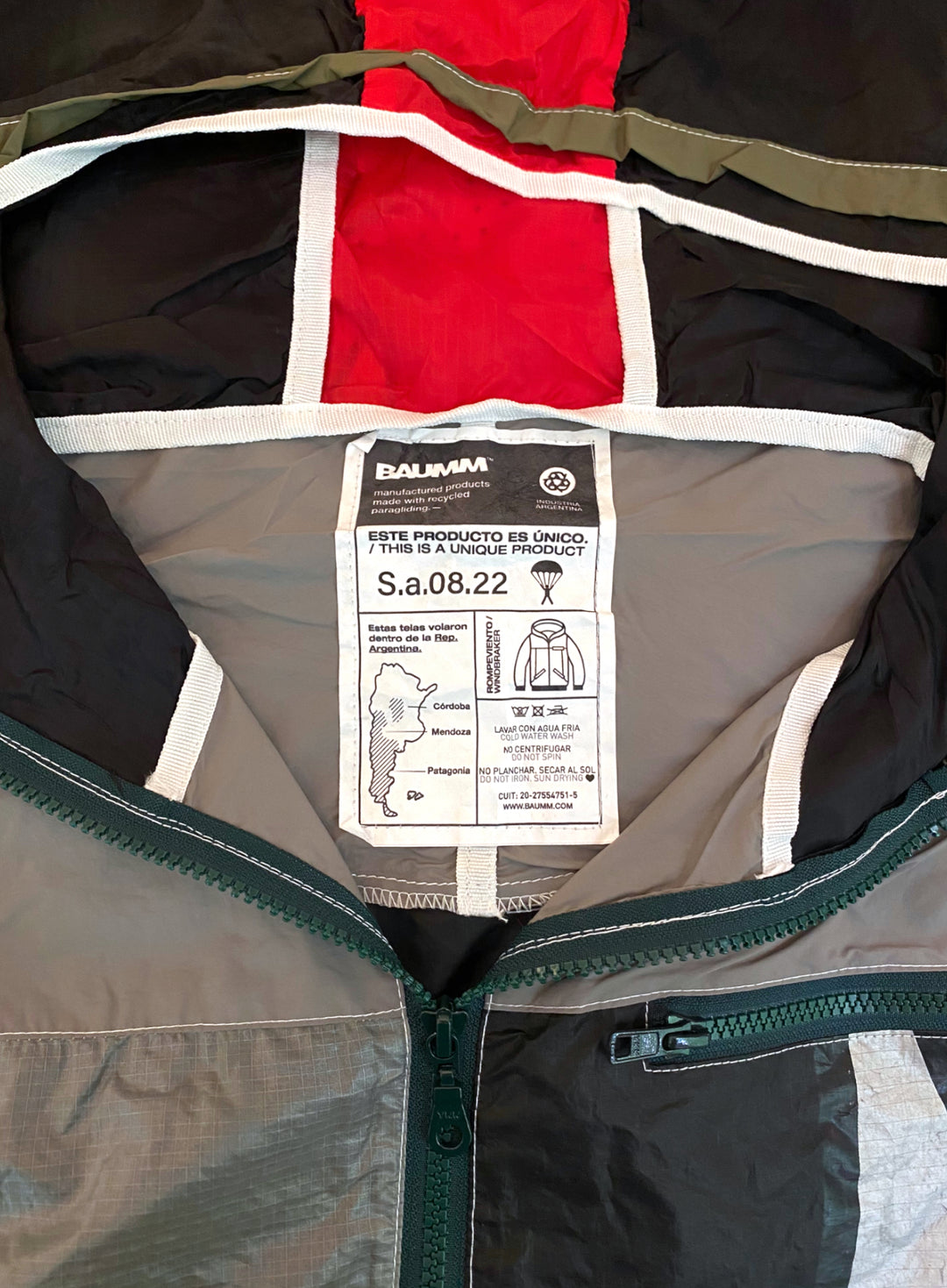 Upcycled Parachute Jacket (Small - Sa.08.22)