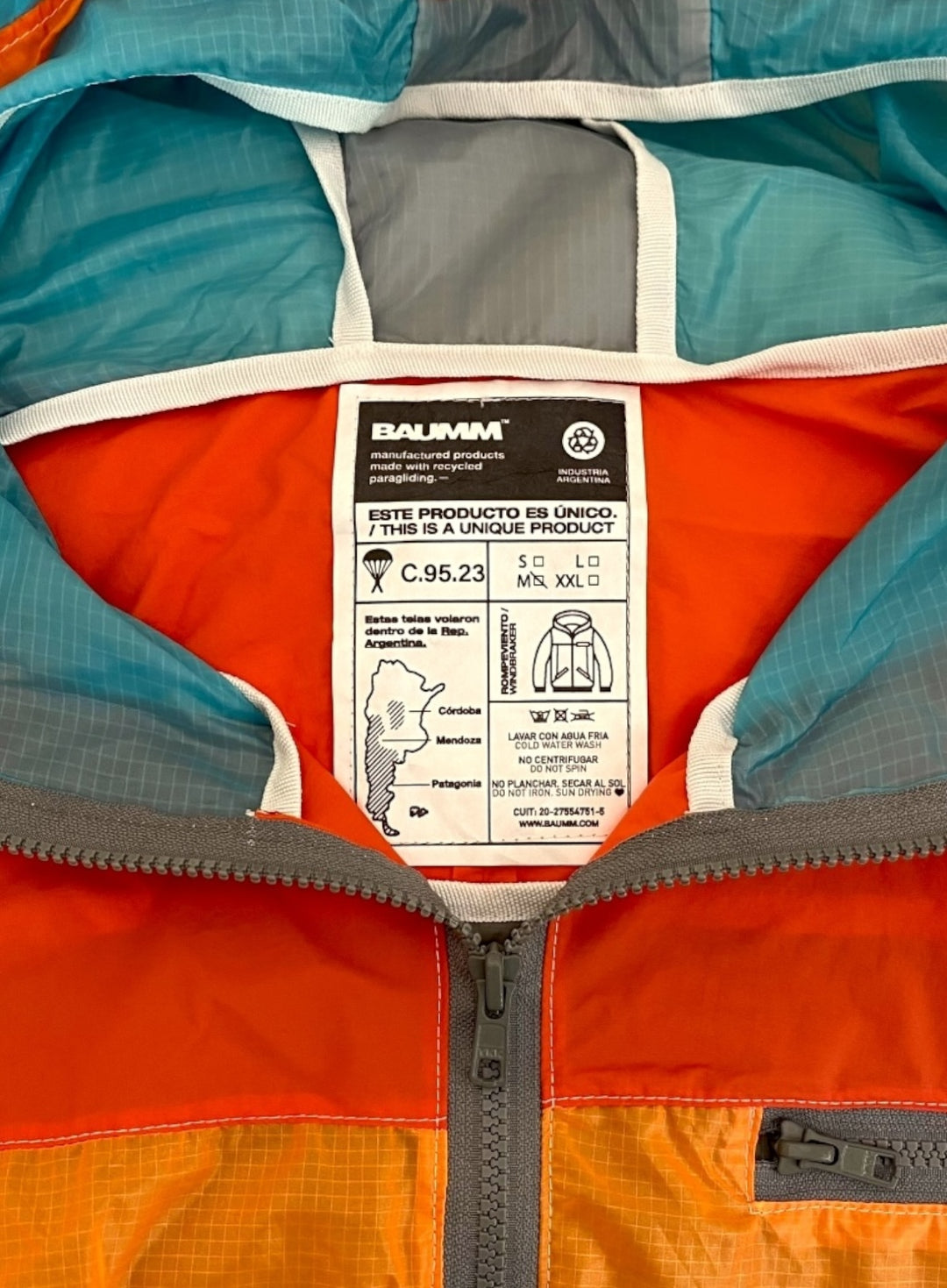Upcycled Parachute Jacket (Medium - C.95.23)