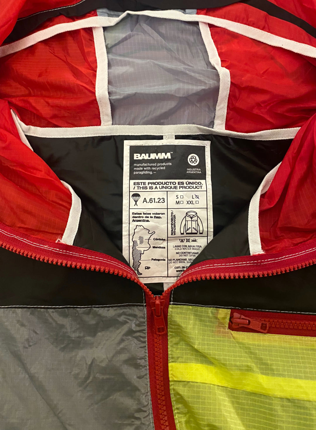 Upcycled Parachute Jacket (Large - A.61.23)