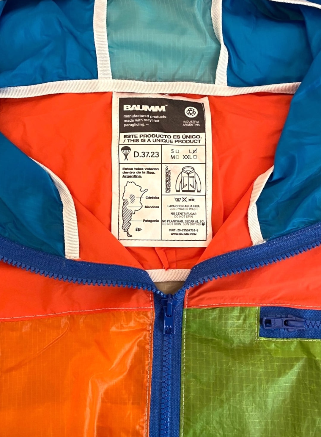 Upcycled Parachute Jacket (Large - D.37.23)
