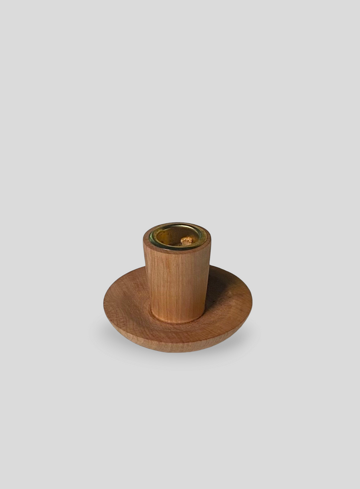 Reversible Magic Mushroom Candle Holder in Fireland Cherry Wood