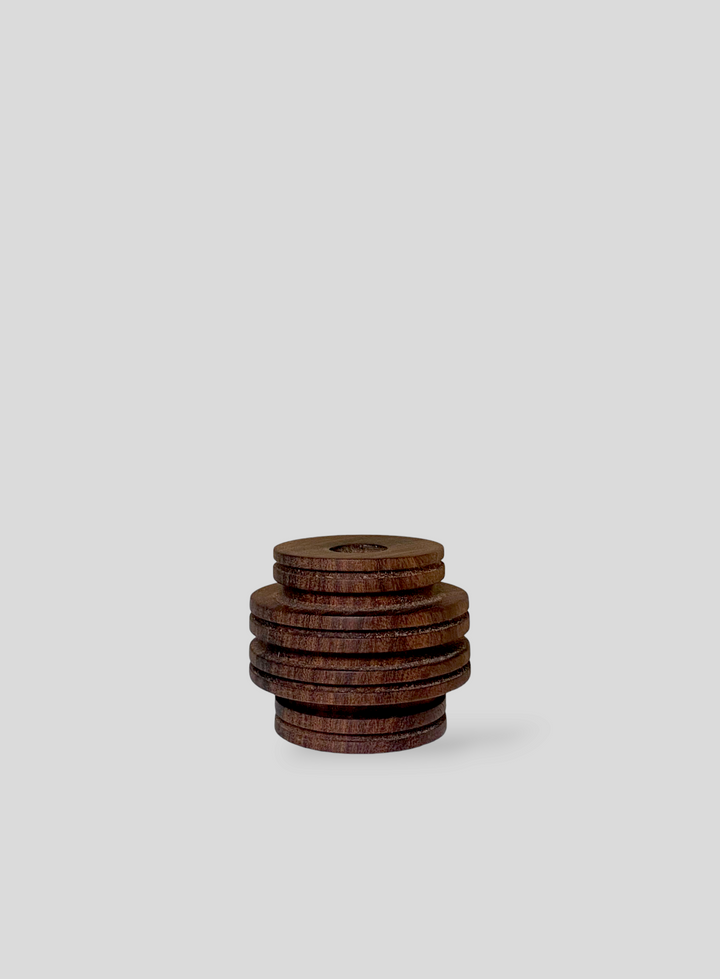 Beehive Candle Holder in Algarrobo Wood