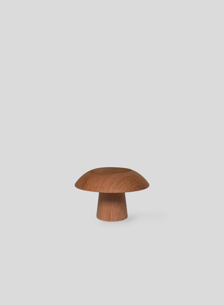 Reversible Magic Mushroom Candle Holder in Fireland Cherry Wood