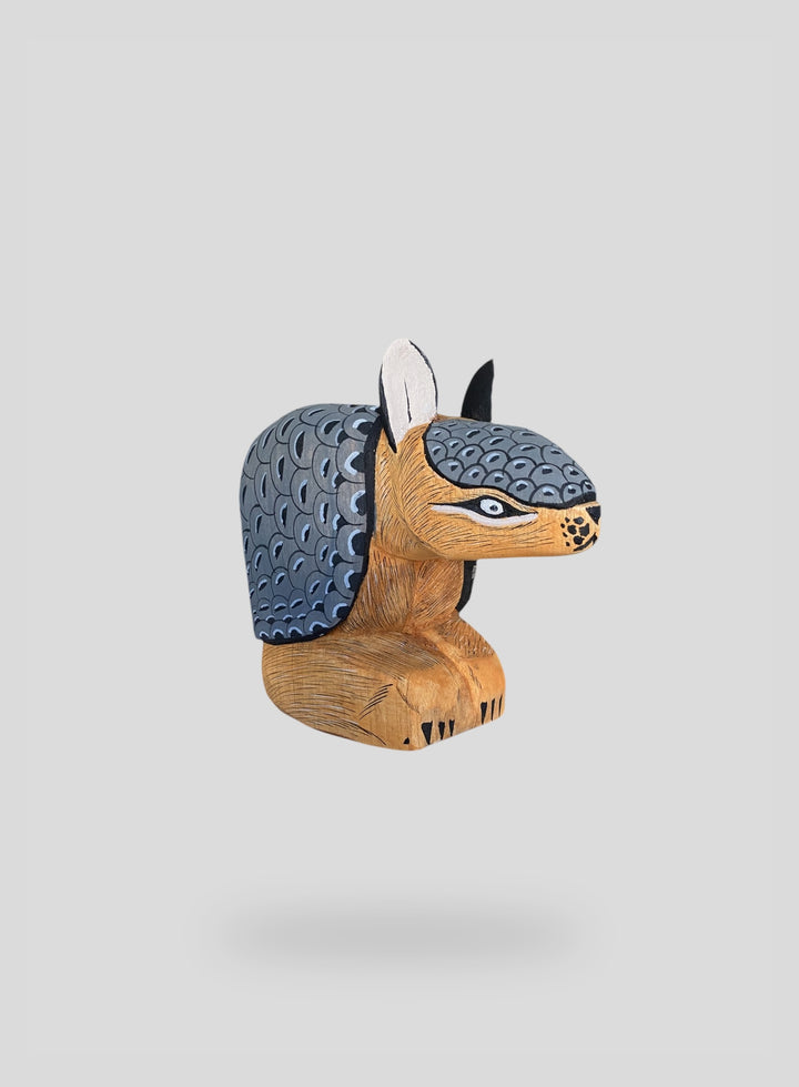 The Grey Armadillo Hanging Bookend