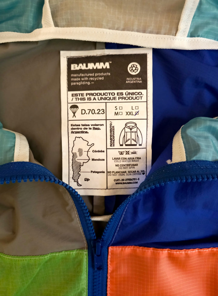 Upcycled Parachute Jacket (Extra Large - D.70.23)