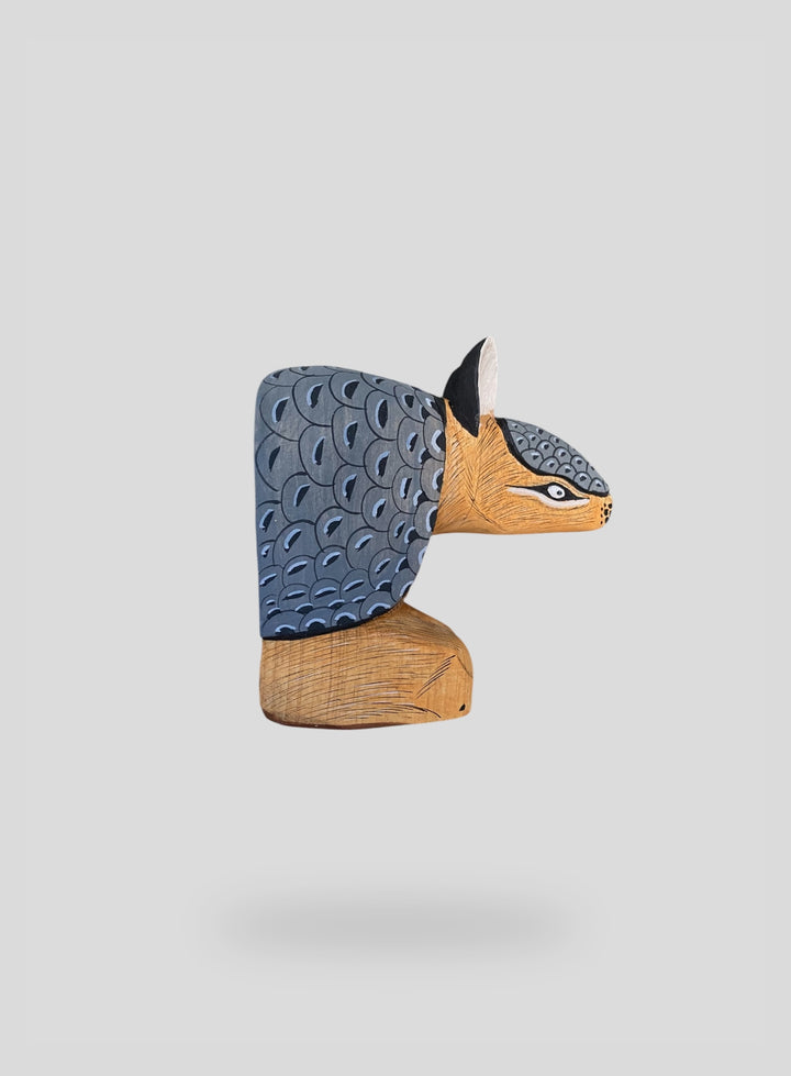The Grey Armadillo Hanging Bookend