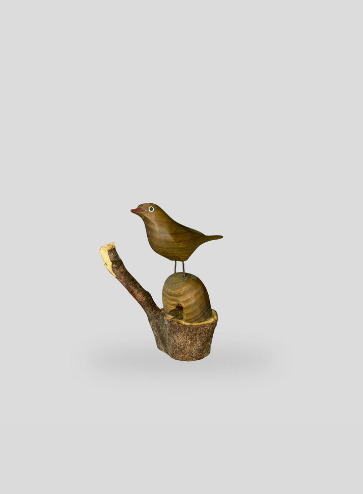 Ovenbird and Chick Carving